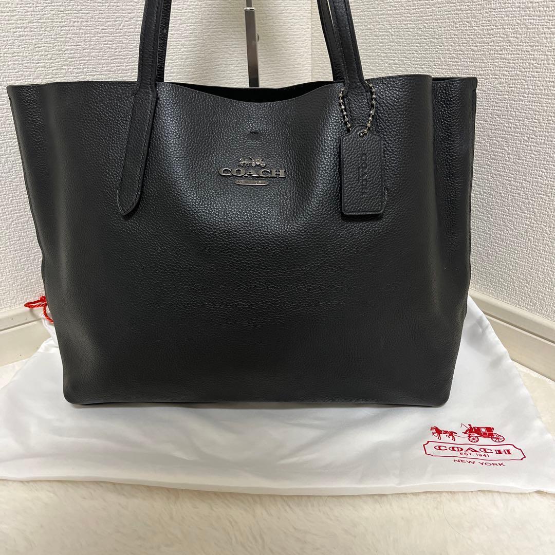 極美品 コーチ 67253 ビジネスバッグ レザー 肩掛け 黒 A4可 - メルカリ