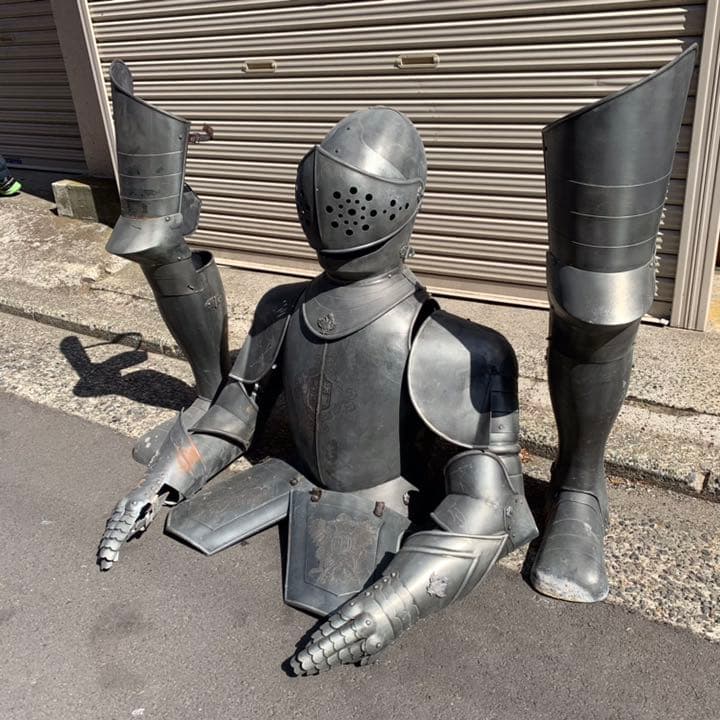 西洋 甲冑 鎧 プレートアーマー 等身大 年代物 レプリカ 希少 レア