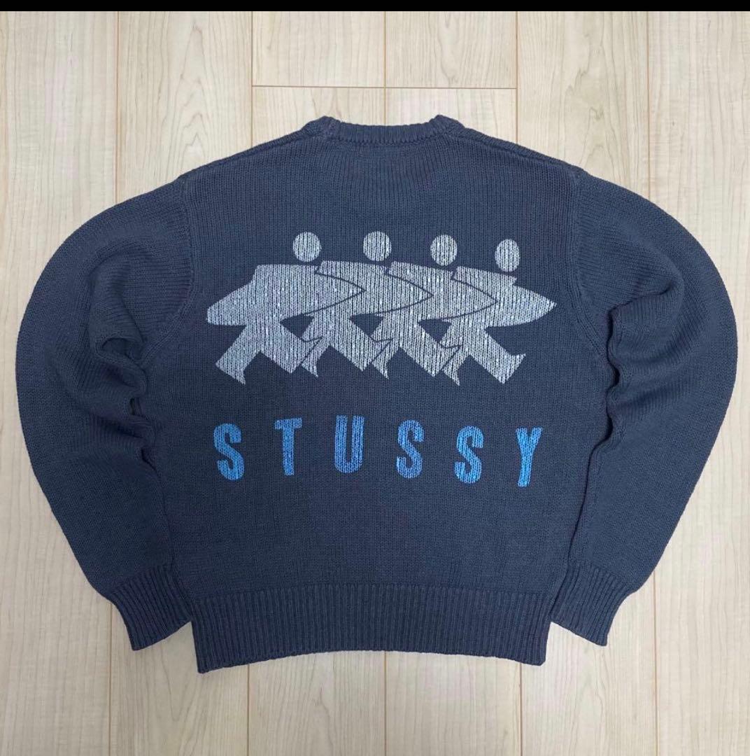 美品Stussy Surfman Icon Sweater Dusty Blue - メルカリ