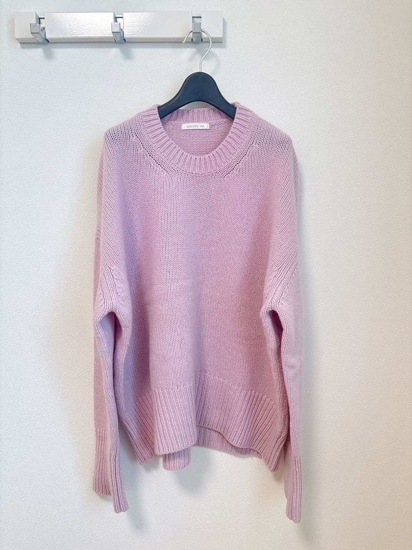 専用★美品★ギャルリーヴィー／ファインウール クルーネックプルオーバー　M GALERIE VIE（ギャルリー ヴィー）の「□□□ファインウール クルー