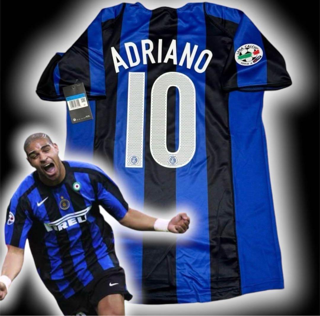 【新品】リーグパッチ付き　アドリアーノ　インテル　ユニフォーム　Lサイズ　10 2026年最新】アドリアーノ インテルの人気アイテム - メルカリ