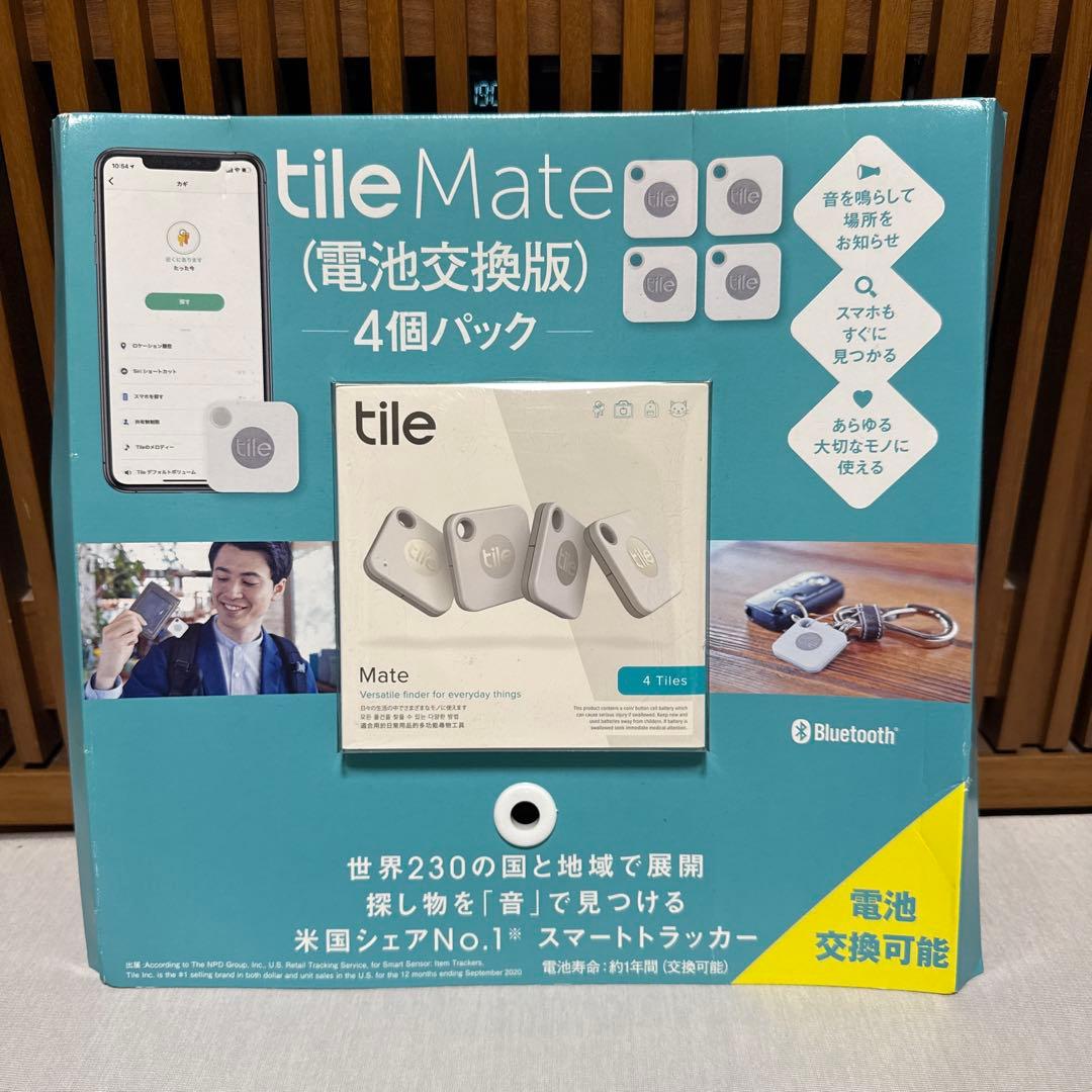 【未使用品】Tile Mate (電池交換版) 4個パック Amazon.co.jp: Tile Mate 4個(電池交換版) お得パック 探し物/スマホが