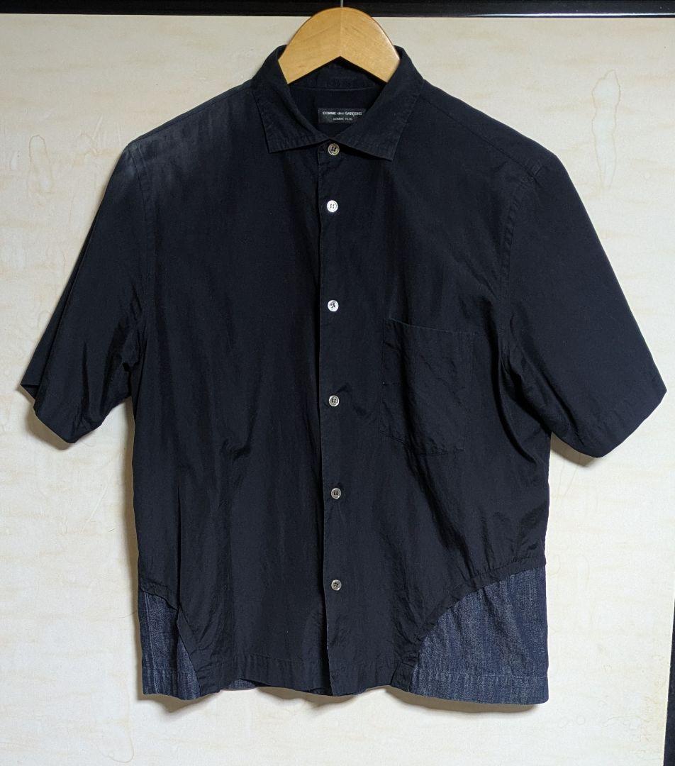 コムデギャルソン オムプリュスAD2001SS デニム切り替え半袖