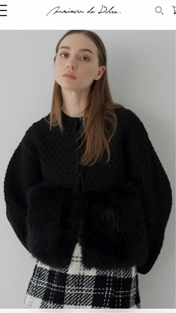 美品】maison de Dolce ファーリーNT black