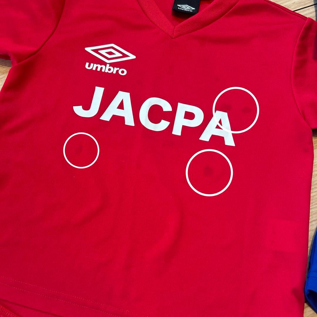 ジャクパサッカーユニフォームセット 120 アンブロ - メルカリ