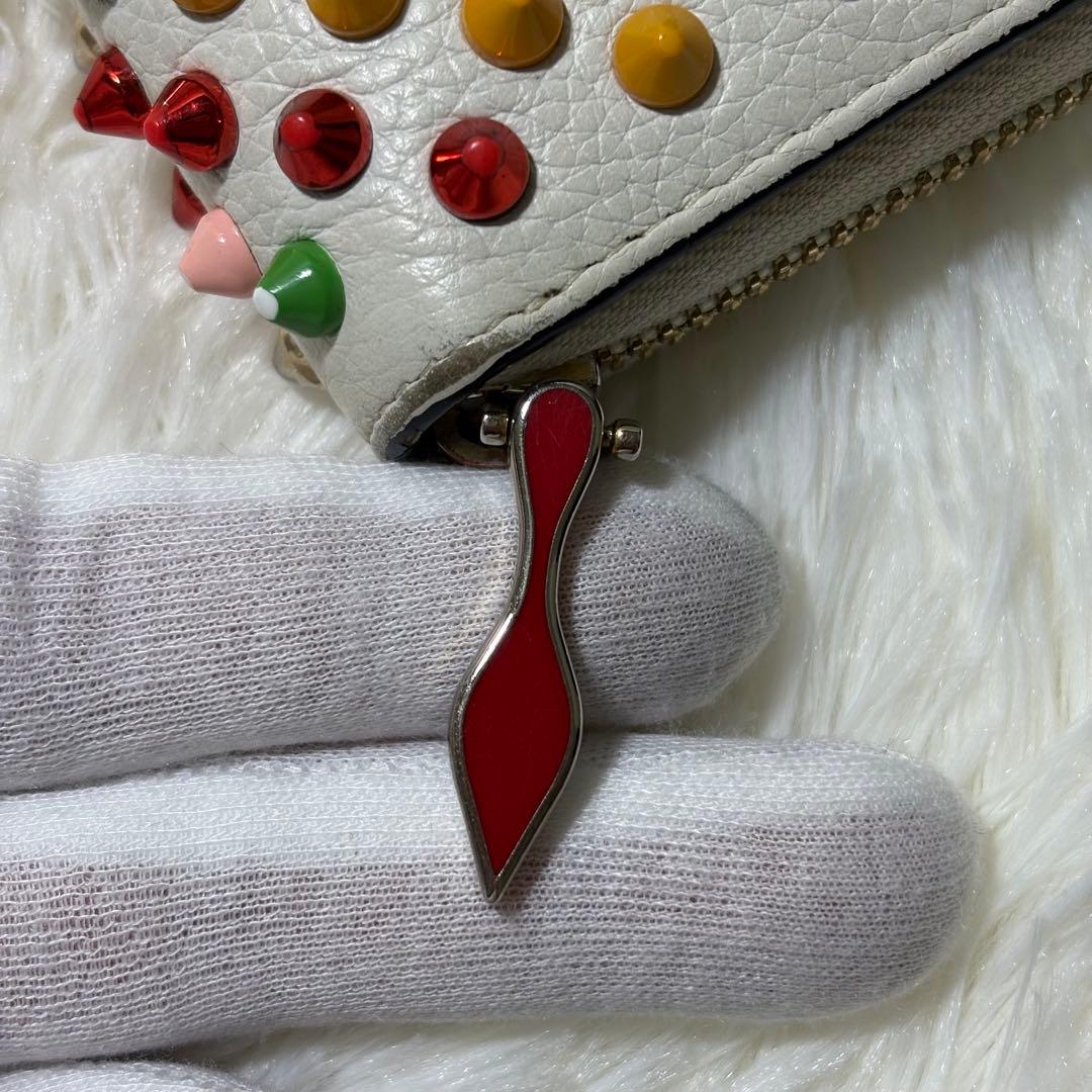 ✨美品✨ ルブタン パネトーネ スタッズ 長財布 ラウンドジップ マルチ