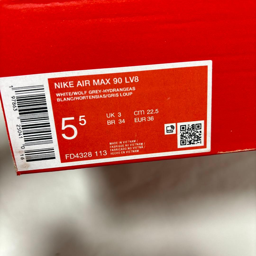 22.5cm 新品 ナイキ エア マックス 90 LV8 FD4328-113
