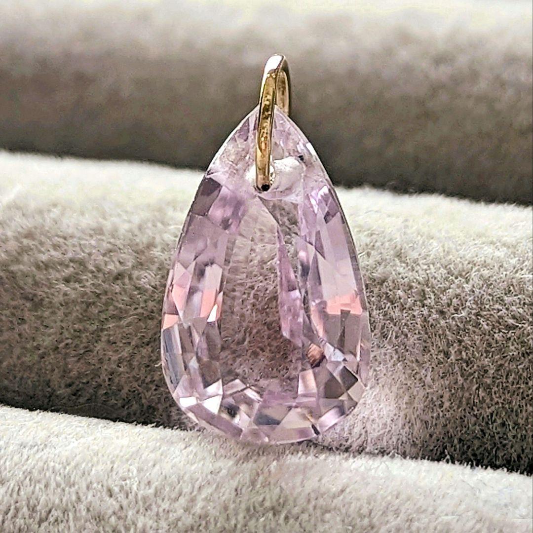 ♢Nページ♢K18 クンツァイト 3.8ct ネックレスチャーム