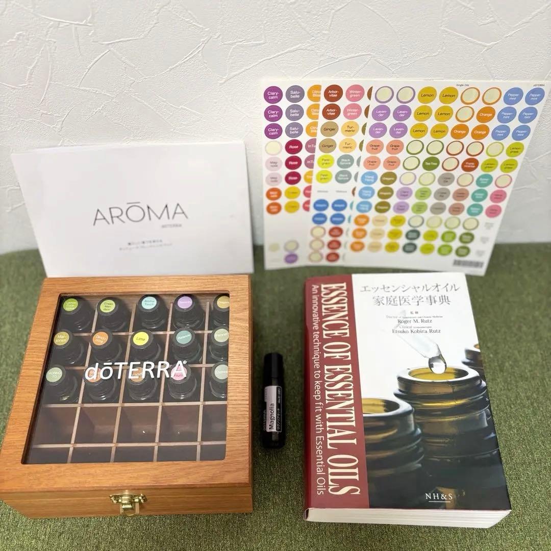 送料込み❣️】ドテラ エッセンシャル オイル 16本 木箱 ボックス