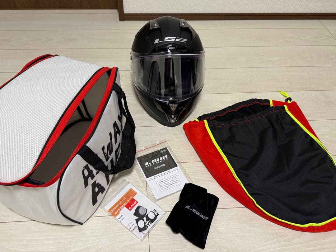 LS2 ヘルメット CHALLENGER F MATT BLACK サイズ M LS2 HELMETS LS2 CHALLENGER F チャレンジャーF マットブラック（つ