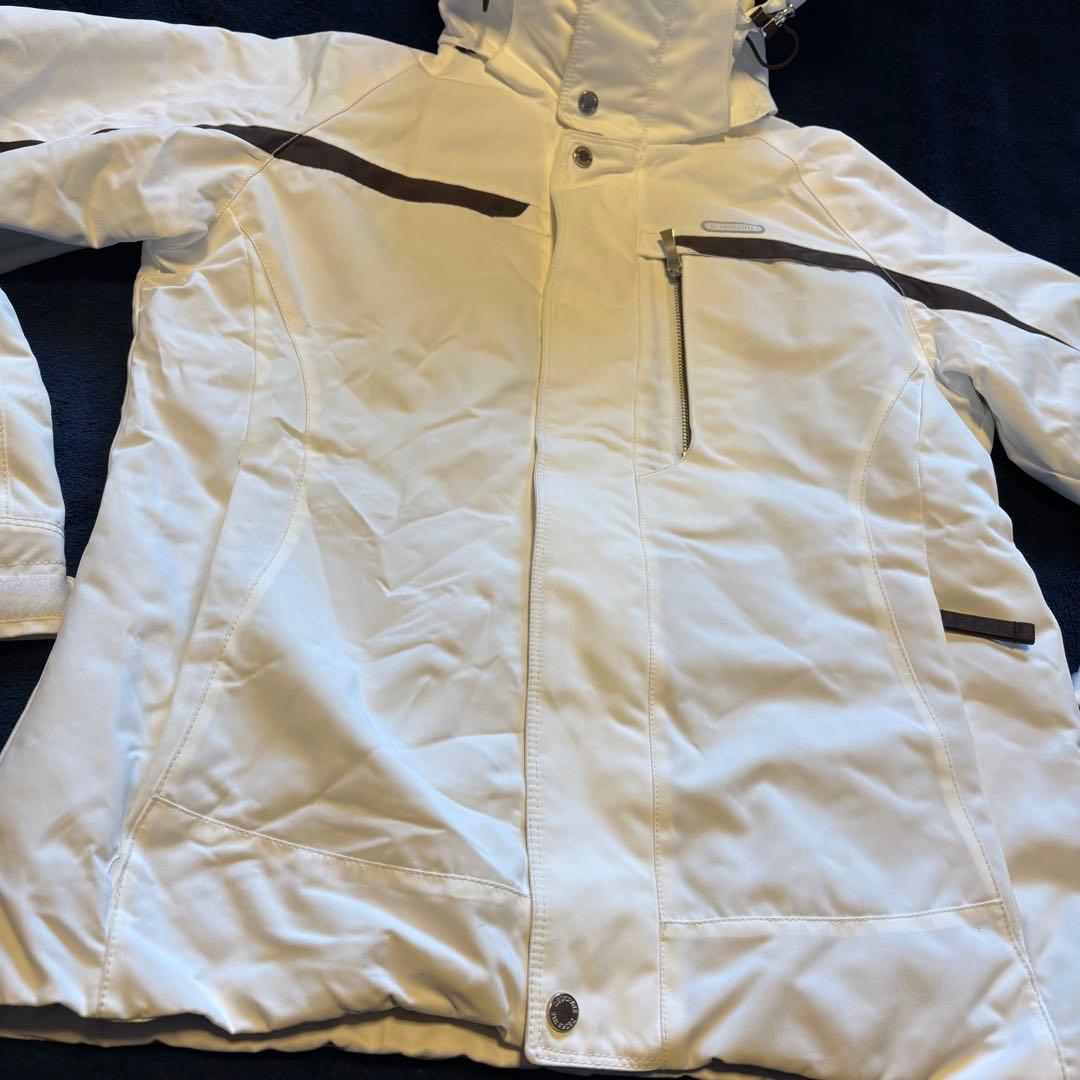 美品】DESCENTEデサント レディース スキーウェア サイズ7 白茶 - メルカリ