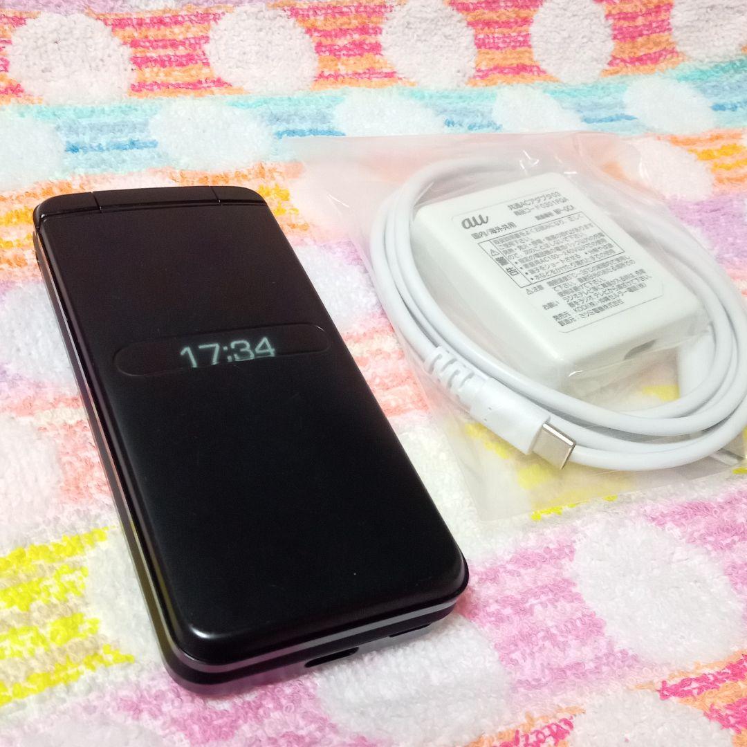 KYF42 GRATINA black 充電器セット 安心のメルカリ便 匿名配送 - メルカリ