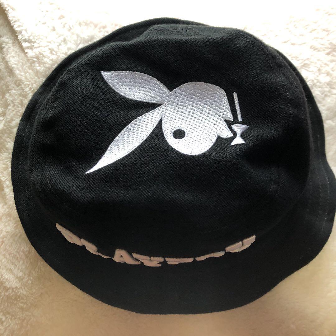 playboy バケットハット 黒 プレイボーイ 帽子 - メルカリ