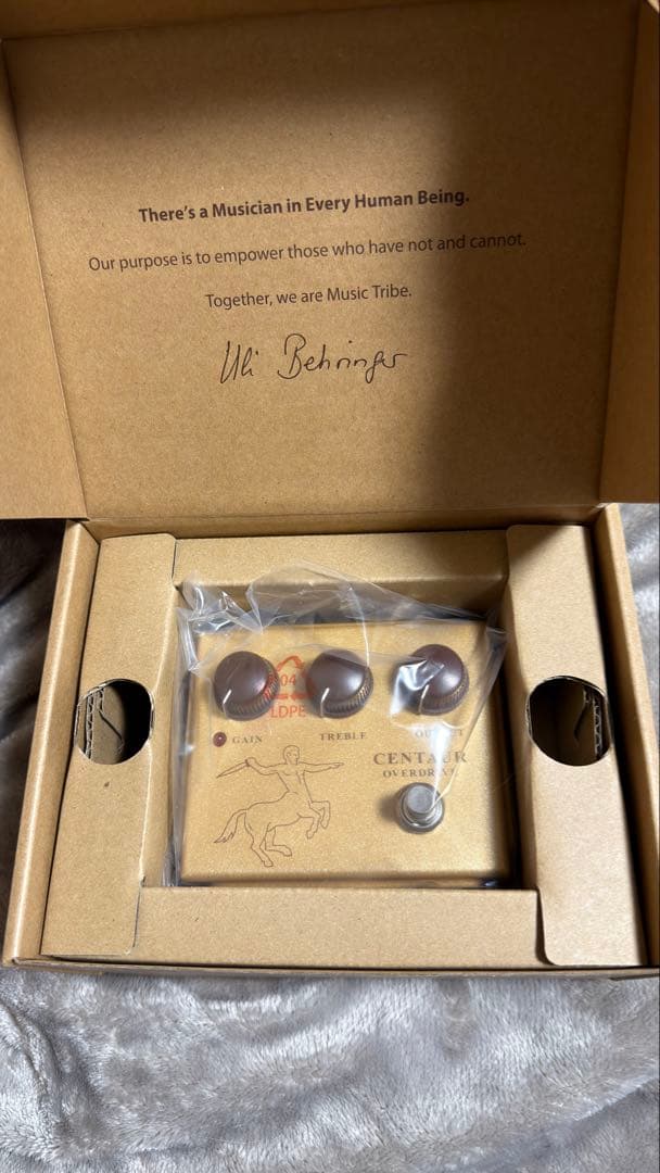 M*a様 BEHRINGER CENTAUR OVERDRIVE 旧ロゴ BEHRINGER CENTAUR OVERDRIVE 【旧商品名、旧絵柄の貴重品!】（新品