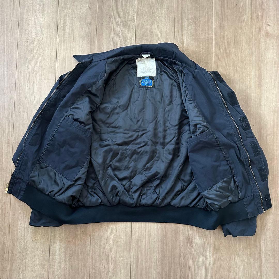 【状態良好】97s U.S.NAVY UTILITY JACEKT ブラック L