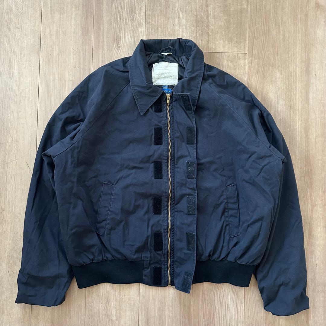 【状態良好】97s U.S.NAVY UTILITY JACEKT ブラック L