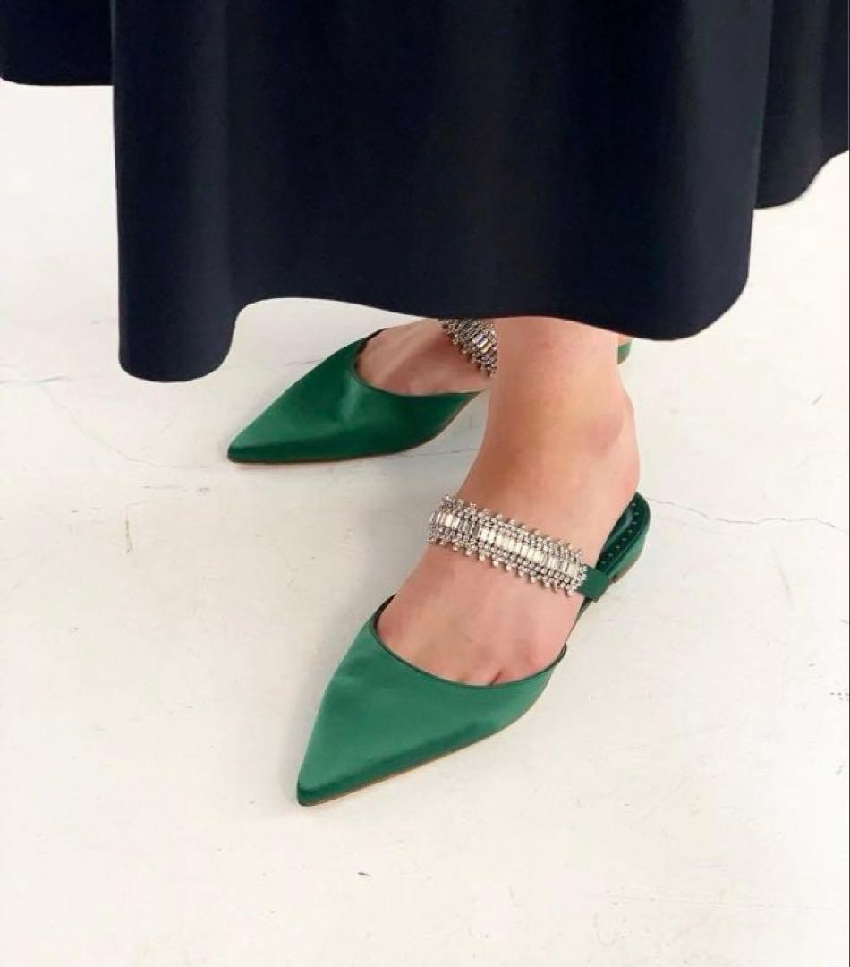 専用！お値下げ！マノロブラニク　36 マノロ ブラニク ローファー ビジュ スエード メンズ SIZE 6 MANOKO