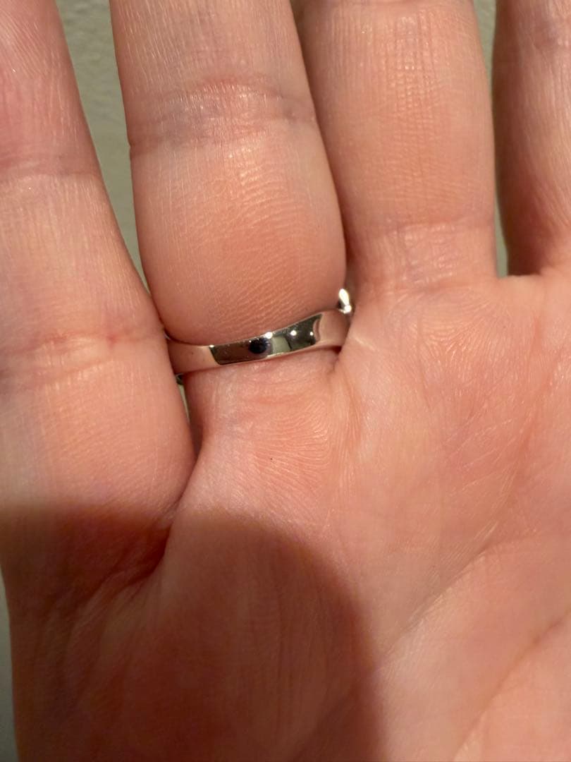 新品未使用12号　K14WG 3.89g 幅広リング　ミラーカット