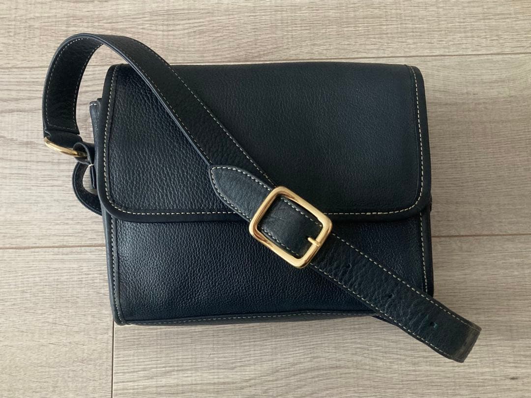 SOMES ソメス ミニショルダーバッグ ネイビー シボ革 SOMES ショルダーバッグ （ブルー）RE-32 [ソメスサドル 北海道 砂川市