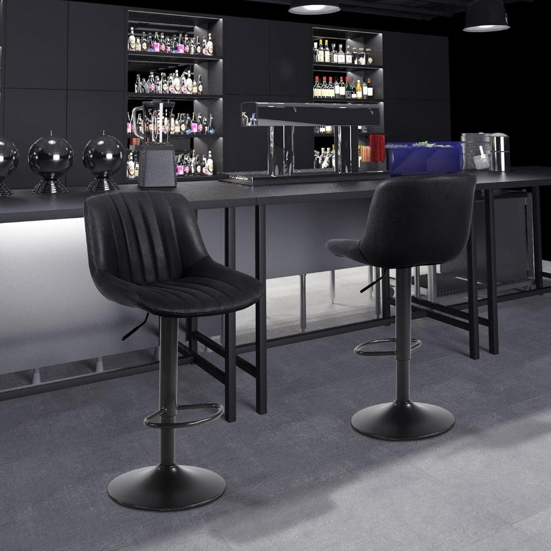 開封済・未使用】Youhauchair カウンターチェア 2脚セット ブラック