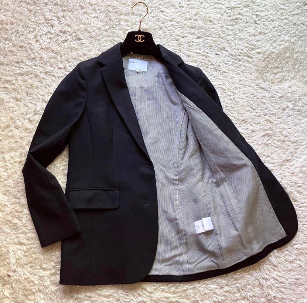 イエナ IENA テーラードジャケット ウール ネイビー 紺ブレ 38 M相当