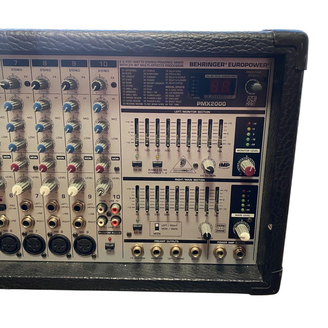 ジャンク】BEHRINGER PMX2000 ミキサー パワードミキサー - メルカリ