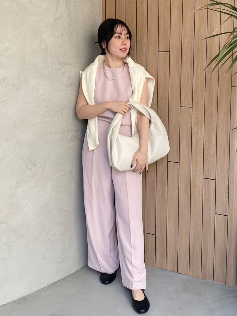 ミラオーウェン【完売】ウエストゴムイージーケアオールインワン