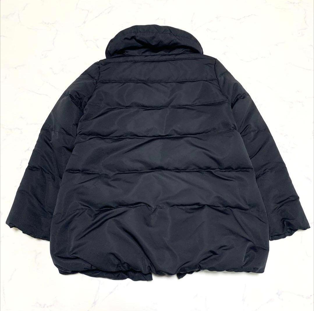 美品】ノーブル エステルファイユミドルダウンコート ボリュームカラー