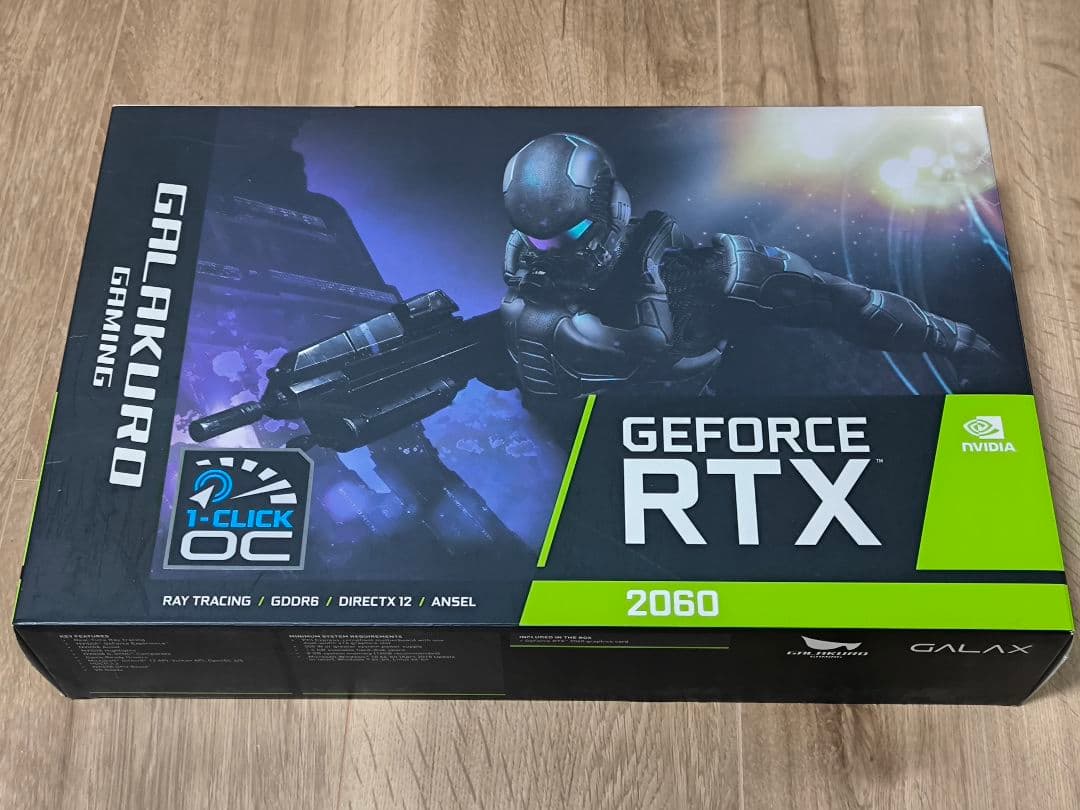 GALAKURO GeForce RTX 2060 グラフィックボード GALAKURO NVIDIA GeForce RTX 2060 equipped graphic board 6GB dual