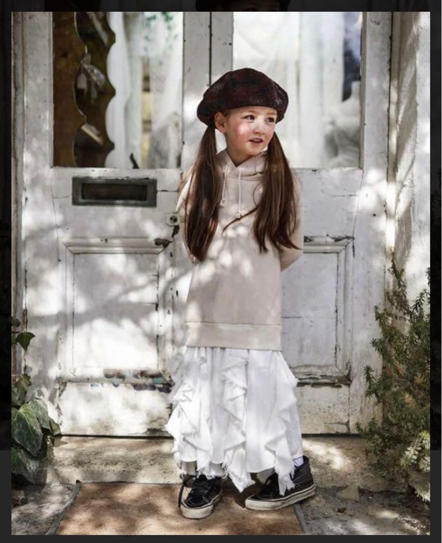 ゴートゥーハリウッド ユラユラドッキングワンピース 白 オフホワイト