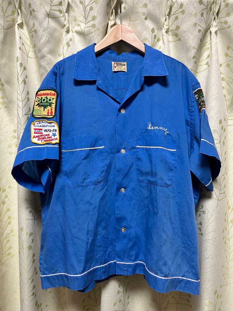 60s Hilton ヒルトン ボーリングシャツ - メルカリ