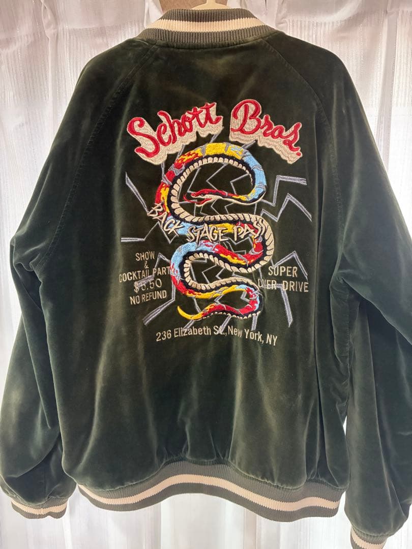 う*ま様 schott ショット　別珍　スーベニア　ベロア　スカジャン　ジャケッ schott（ショット）の「Schott/ショット/VELVETEEN SOUVENIR JACKET