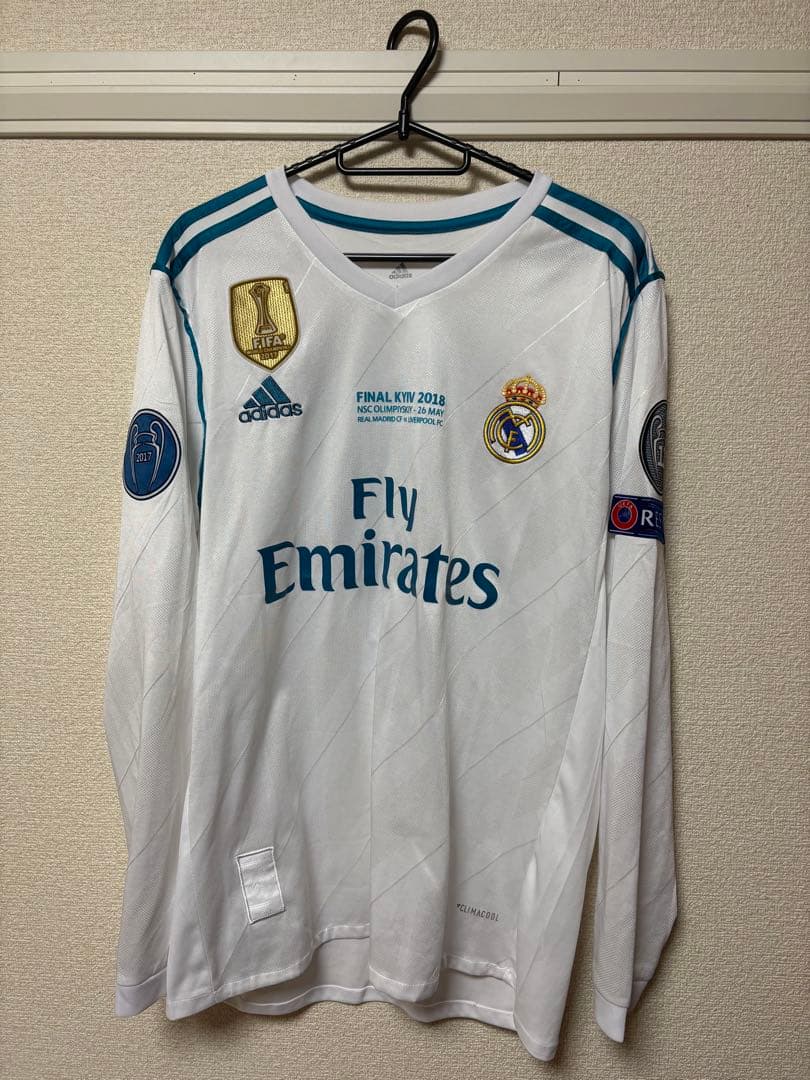 希少】 ロナウド レアル・マドリード 17/18 CL決勝 長袖 海外Mサイズ