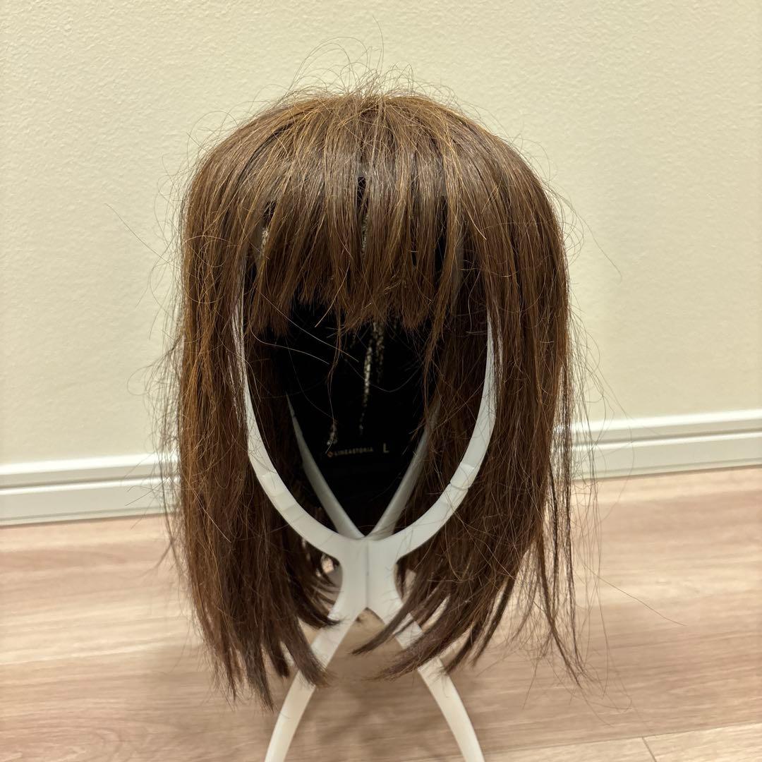 人毛MIX リネアストリア 天使のボブ チョコブラウン L - メルカリ