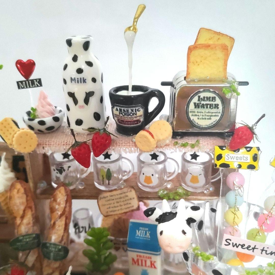 No.C230 楽しいモゥモゥスイーツセット (全てテーブルと接着済み)