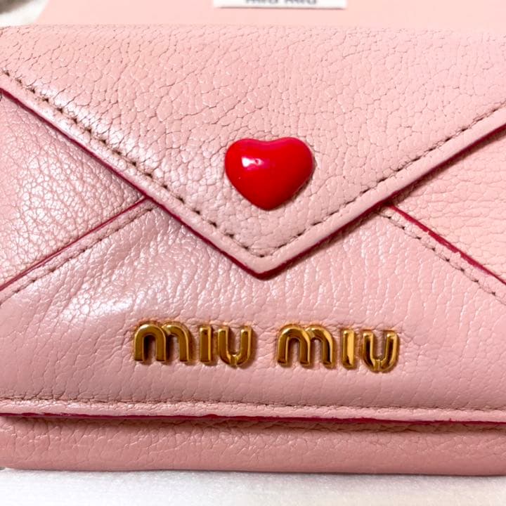 MIUMIU / ミュウミュウ マドラスラブ ラブレター 三つ折り財布 正規品