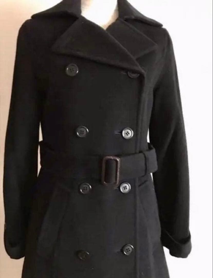 DGRACE アンゴラ ダブルブレスト ロングコート ブラック 新品同様