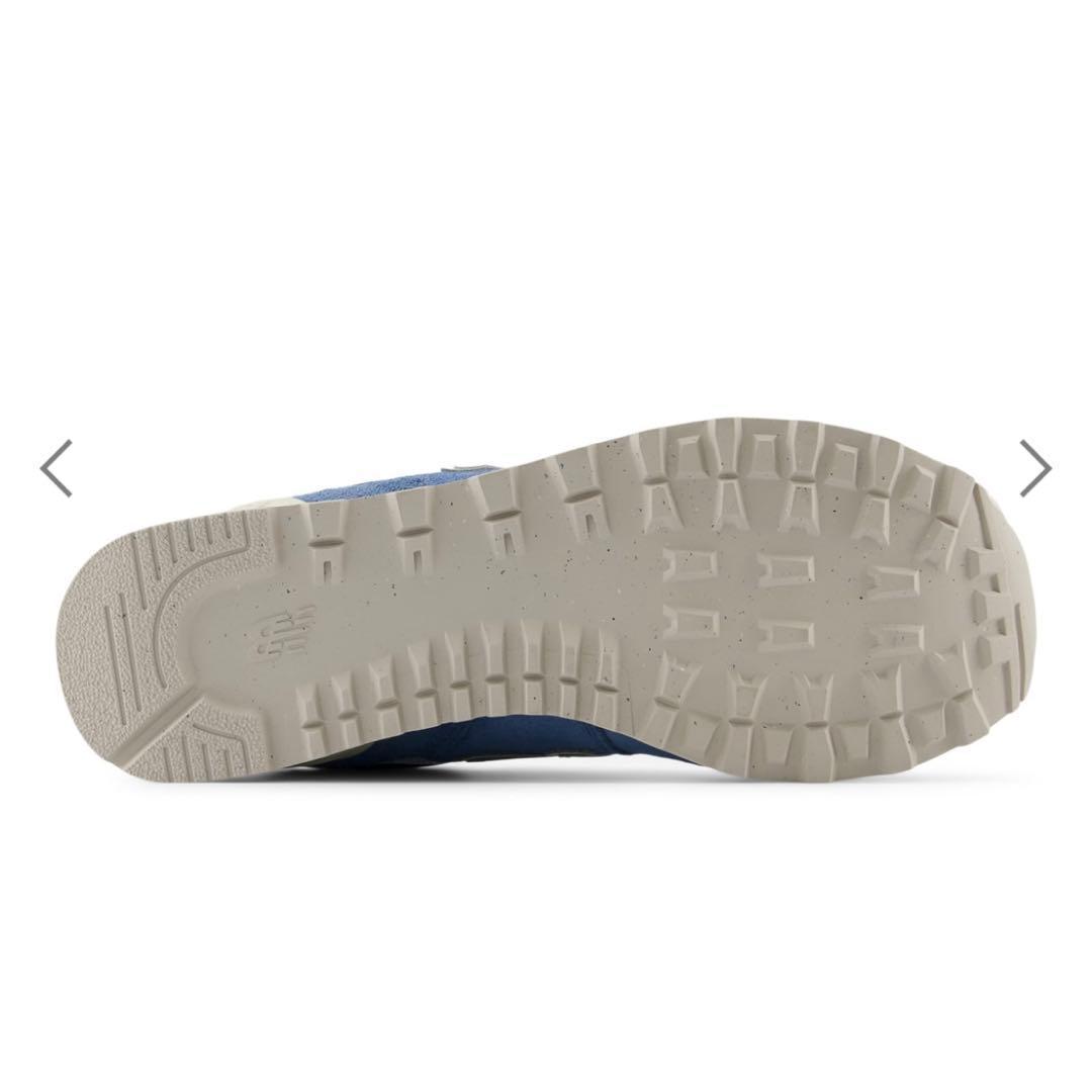 【新品未使用品】ニューバランス574 青 24.0cm 天然皮革 スニーカー