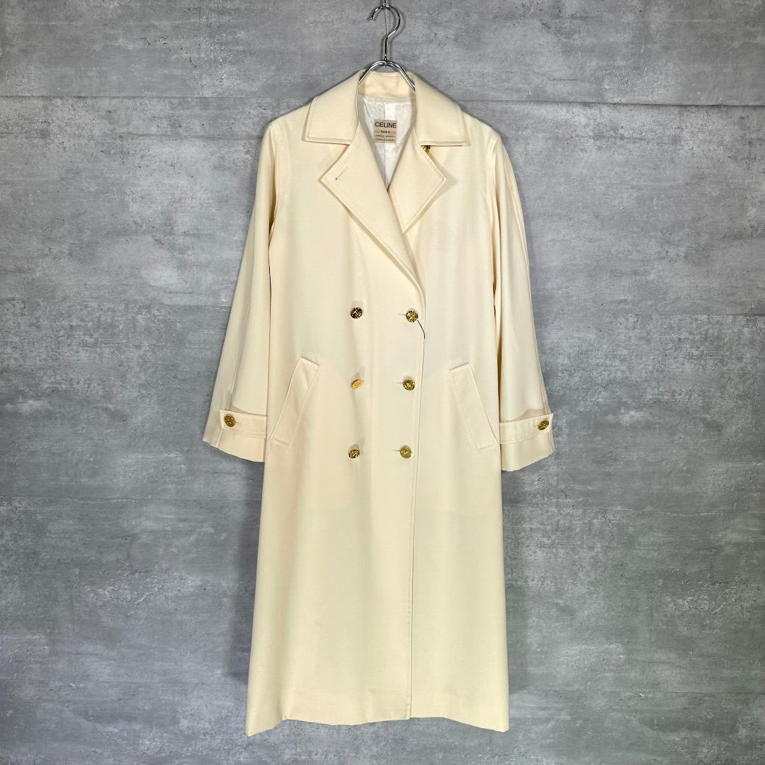 CELINE』セリーヌ 80S ヴィンテージ 金ボタン トレンチコート - メルカリ