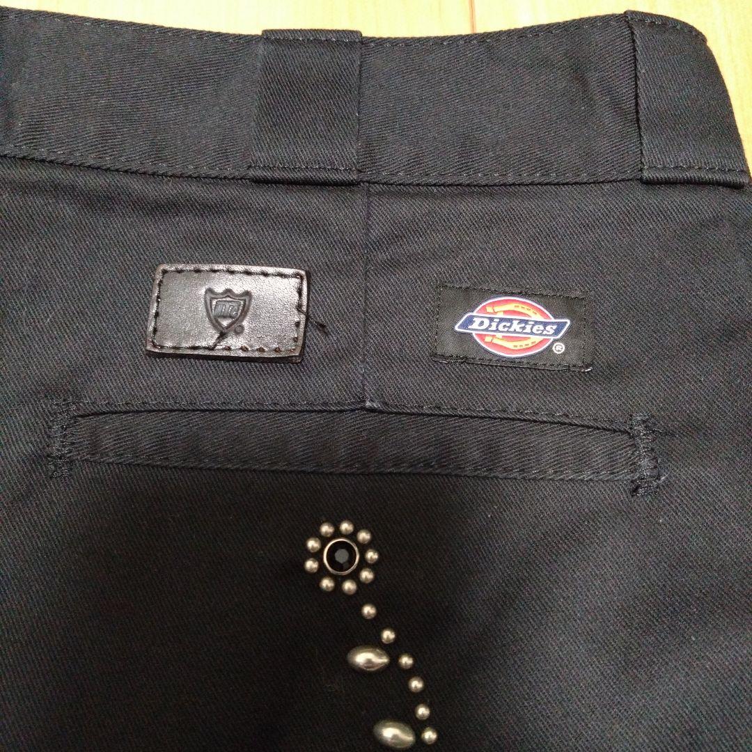 美品 キムタク同型同色 HTC×Dickies 874 Wチェーンスタッズパンツ
