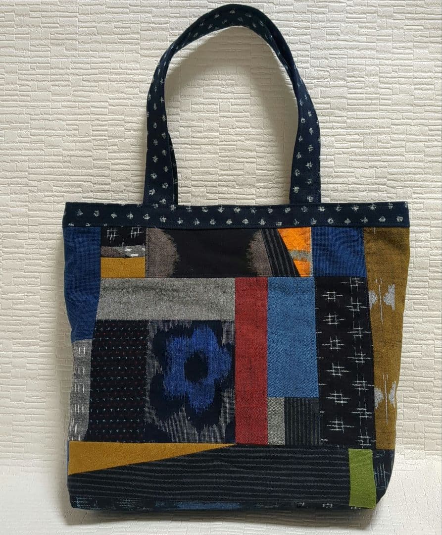 ミニトートバッグ #久留米絣#パッチワーク - メルカリ