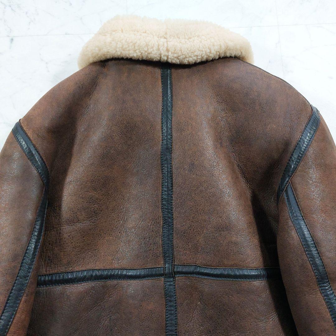 90s USA製 ゴールデンベア B-3 リアルムートンジャケット L相当 - メルカリ