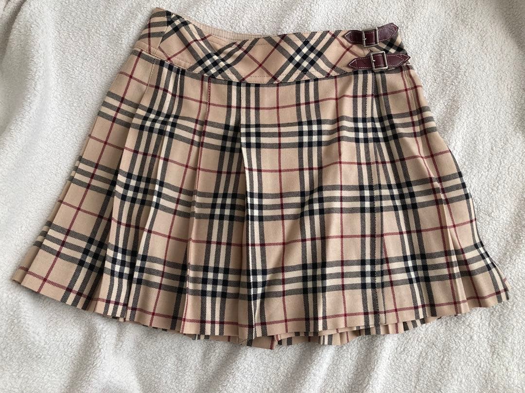 BURBERRY BLUE LABEL チェック柄プリーツスカート 36