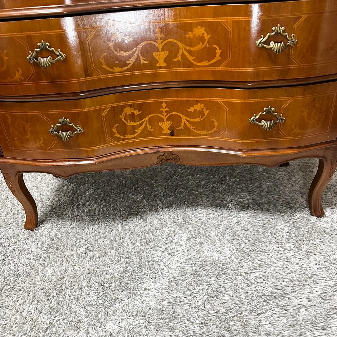 Tarocco ライティングビューロー キャビネット イタリア製 象嵌 猫脚