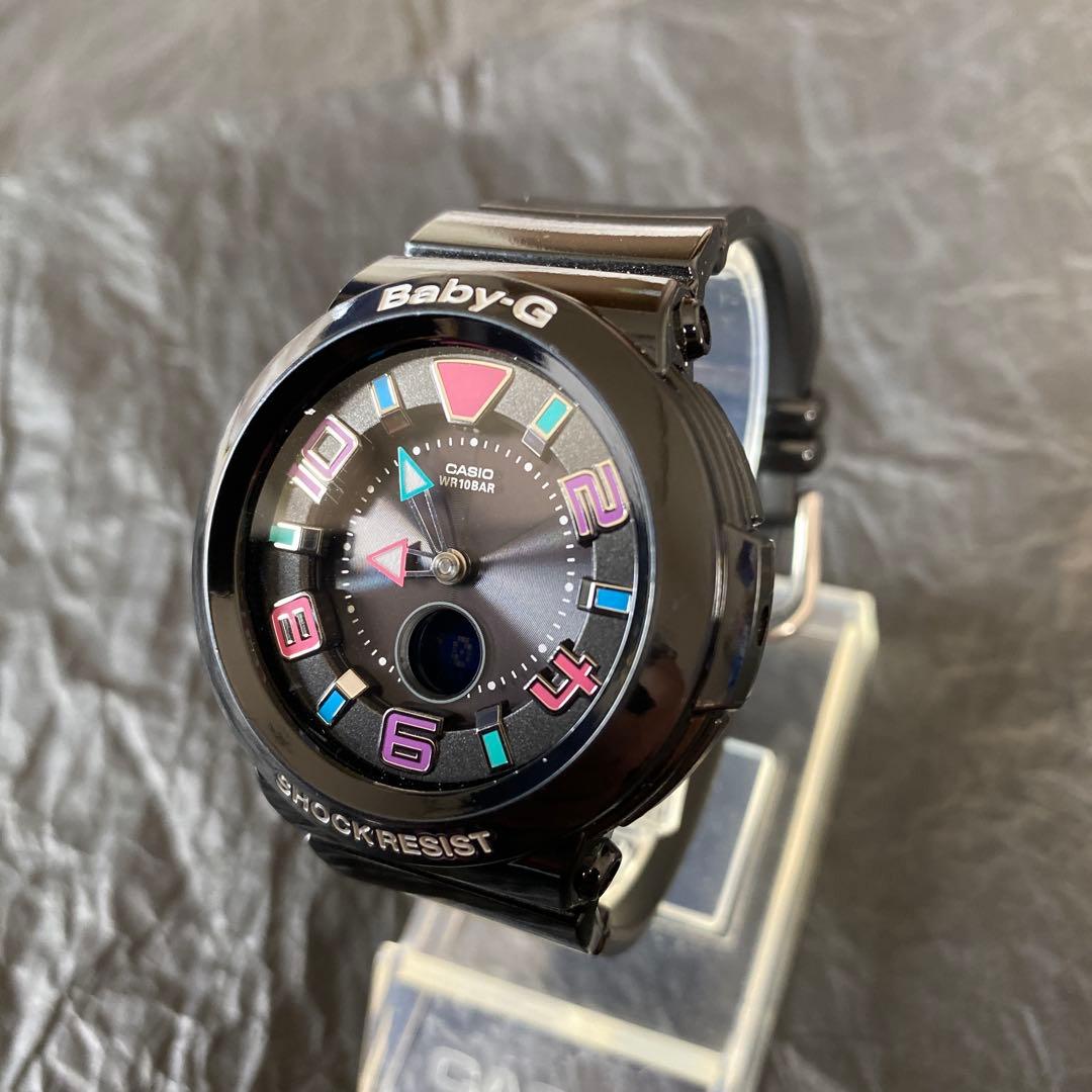 CASIO baby-G 電波ソーラー　BGA-1601 艶黒 CASIO Baby-G BGA-1601 タフソーラー 電波時計 - メルカリ
