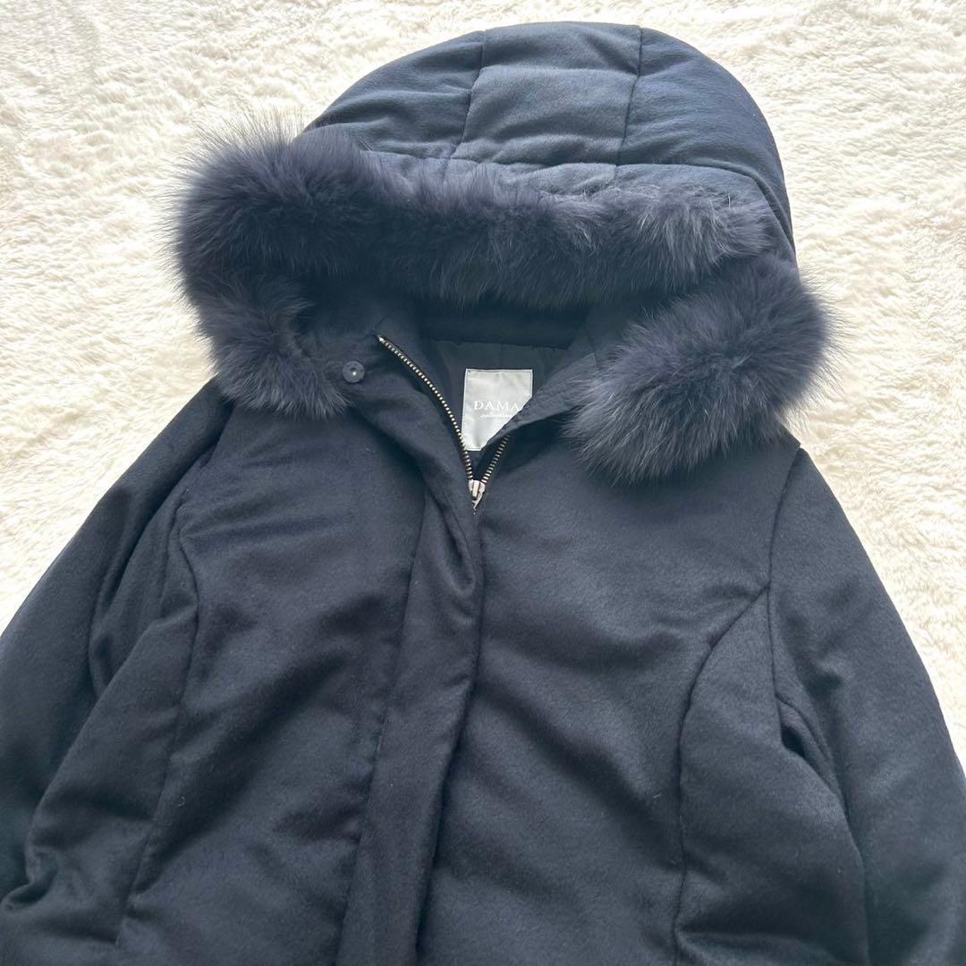 美品】ダーマコレクション ダウンコート カシミヤ100 フォックスファー