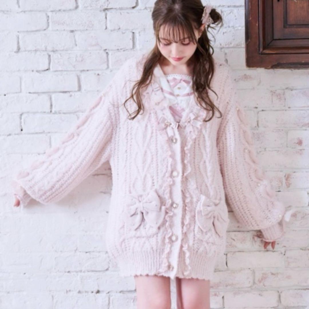 メニーリボンロングカーディガン メニーリボンロングカーディガン ｜ LIZ LISA（リズリサ）公式通販