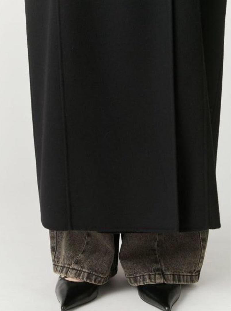 FRAY I.D ウールリバーダブルチェスターロングコート ブラック - メルカリ