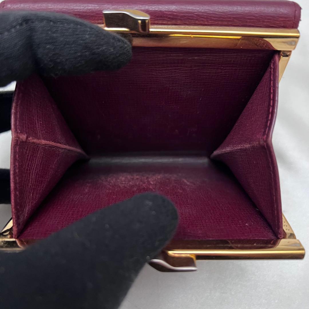 ◇極美品◇カルティエ マストライン がま口 コンパクト財布 グレイン