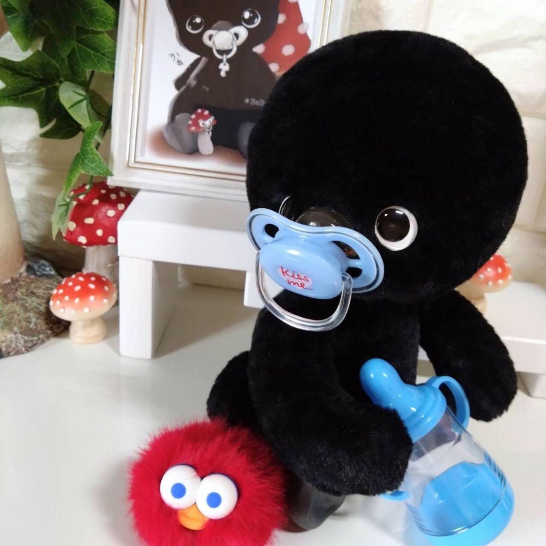 ぬいぐるみ✽アートドール✽手足可動カラスのかーくん✽特大サイズ